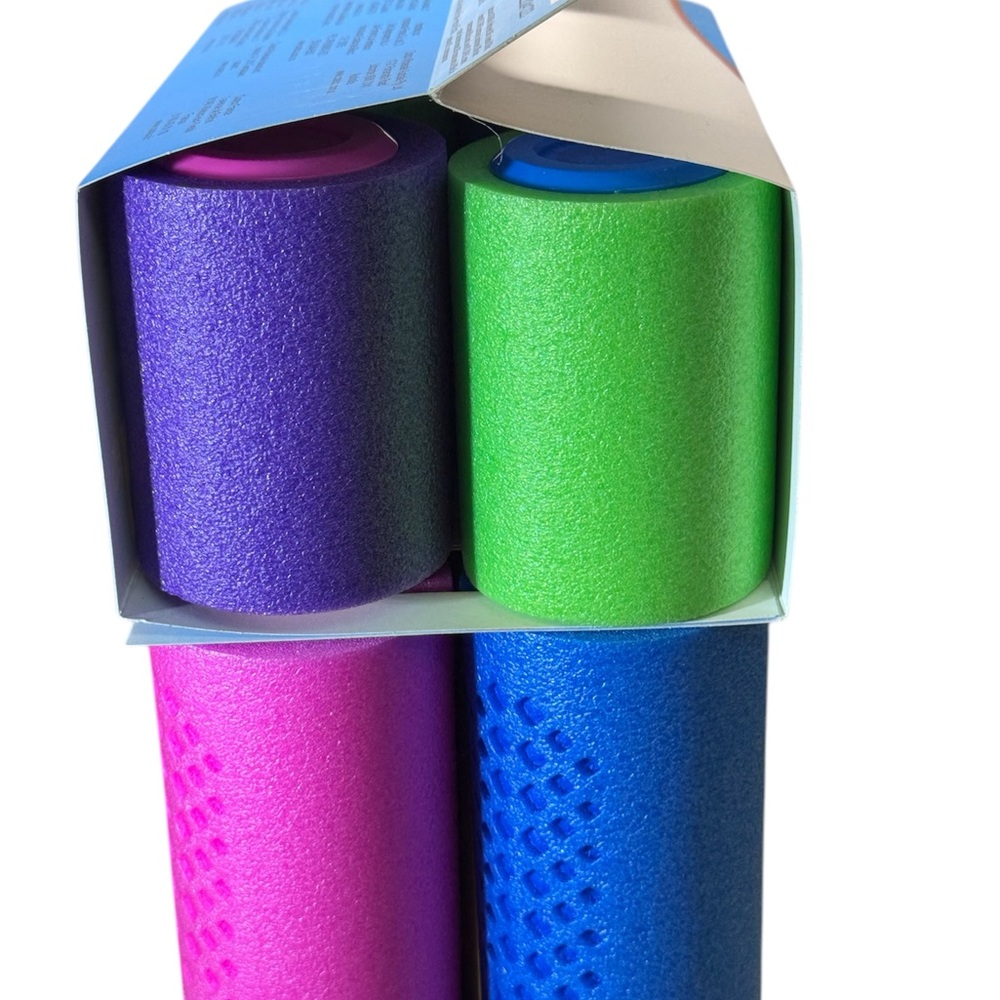 Vibrant Party Streamers Set - Purple, Green, Pink, Blue